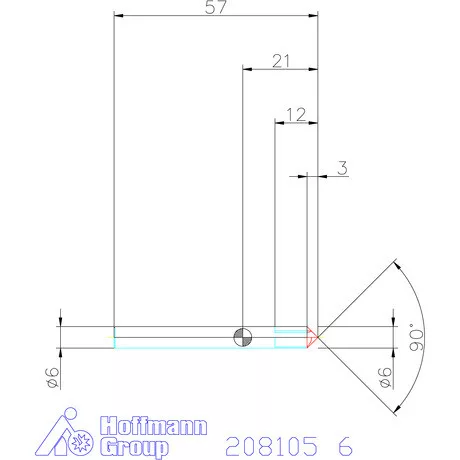 Garant VHM sorjázó 90° 6 mm