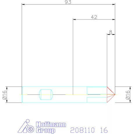 Garant VHM sorjázó 90° 16 mm
