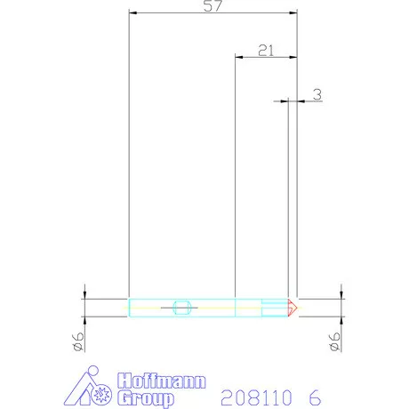Garant VHM sorjázó 90° 6 mm