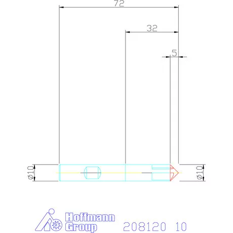 Garant VHM sorjázó 90° 10 mm