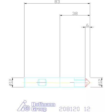 Garant VHM sorjázó 90° 12 mm