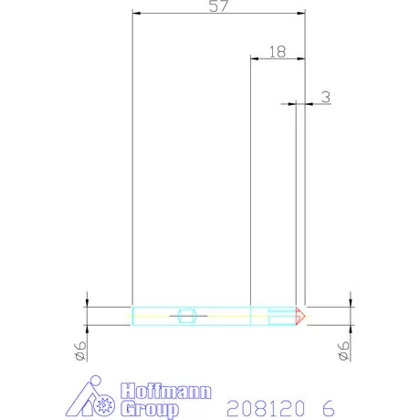 Garant VHM sorjázó 90° 6 mm