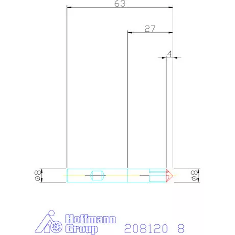 Garant VHM sorjázó 90° 8 mm