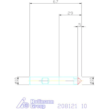 Holex VHM sorjázó 90° 10 mm