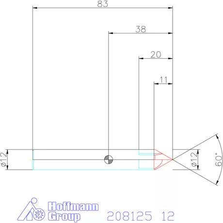 Garant VHM sorjázó 60° 12 mm