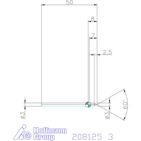 Garant VHM sorjázó 60° 3 mm