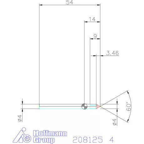 Garant VHM sorjázó 60° 4 mm