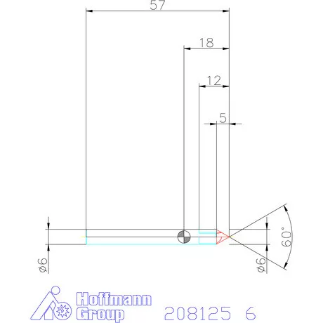 Garant VHM sorjázó 60° 6 mm