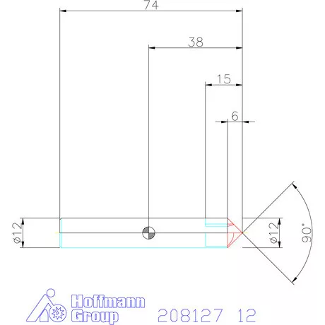 Holex VHM sorjázó 60° 12 mm