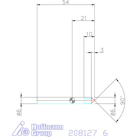 Holex VHM sorjázó 60° 6 mm