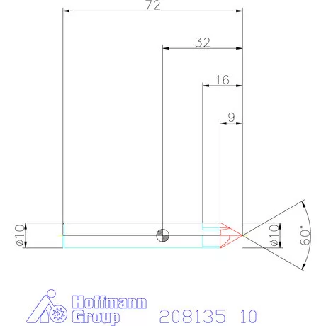 Garant VHM sorjázó 60° 10 mm