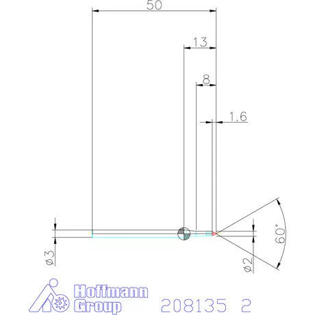 Garant VHM sorjázó 60° 2 mm