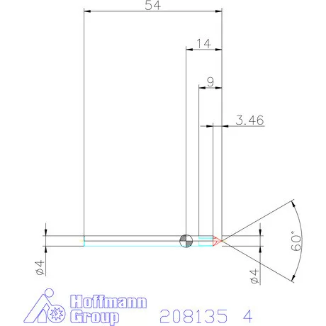 Garant VHM sorjázó 60° 4 mm