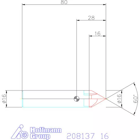 Holex VHM sorjázó 60° 16 mm