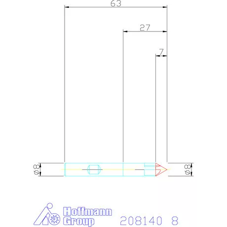 Garant VHM sorjázó 60° 8 mm