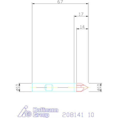 Holex VHM sorjázó 60° 10 mm