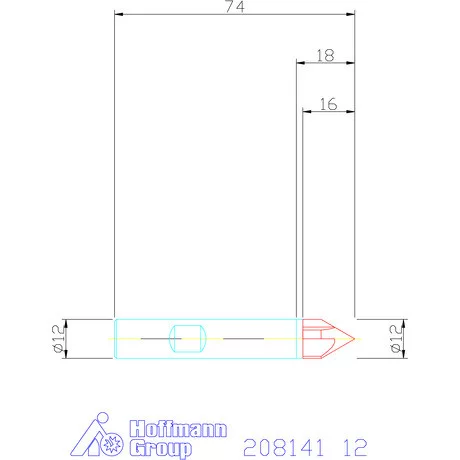 Holex VHM sorjázó 60° 12 mm