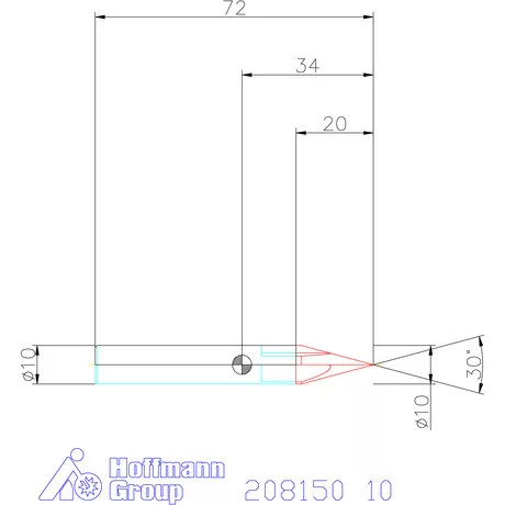 Garant VHM sorjázó 30° 10 mm