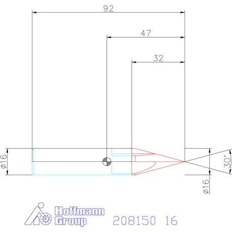 Garant VHM sorjázó 30° 16 mm