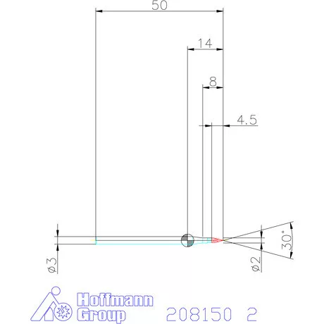 Garant VHM sorjázó 30° 2 mm