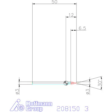 Garant VHM sorjázó 30° 3 mm