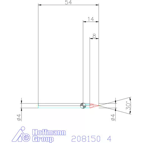 Garant VHM sorjázó 30° 4 mm