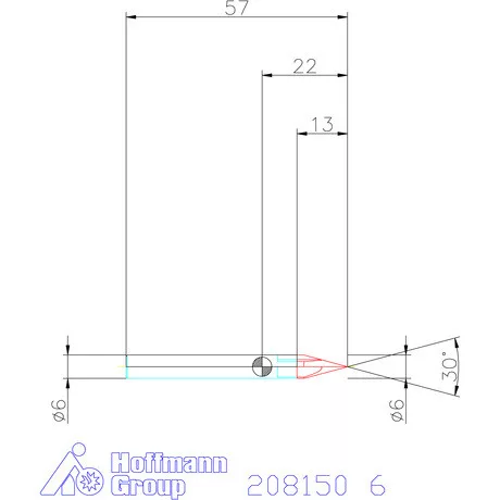 Garant VHM sorjázó 30° 6 mm