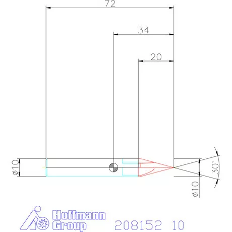 Garant VHM sorjázó 30° 10 mm