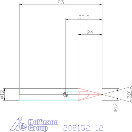 Garant VHM sorjázó 30° 12 mm