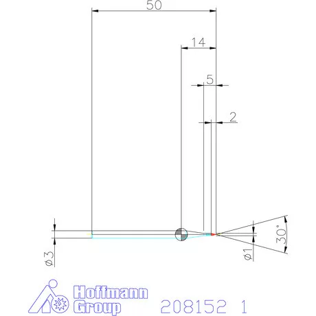 Garant VHM sorjázó 30° 1 mm