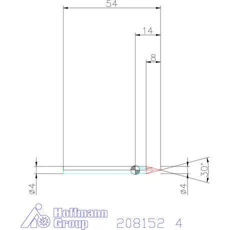 Garant VHM sorjázó 30° 4 mm
