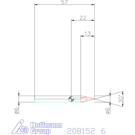 Garant VHM sorjázó 30° 6 mm
