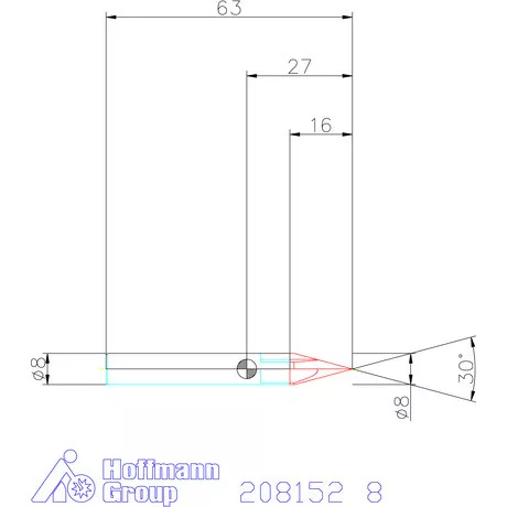 Garant VHM sorjázó 30° 8 mm