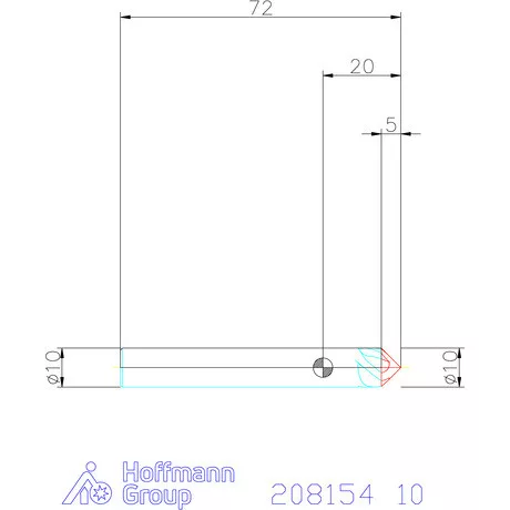 Garant VHM spirális sorjázó 90° 10 mm