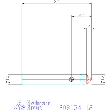 Garant VHM spirális sorjázó 90° 12 mm