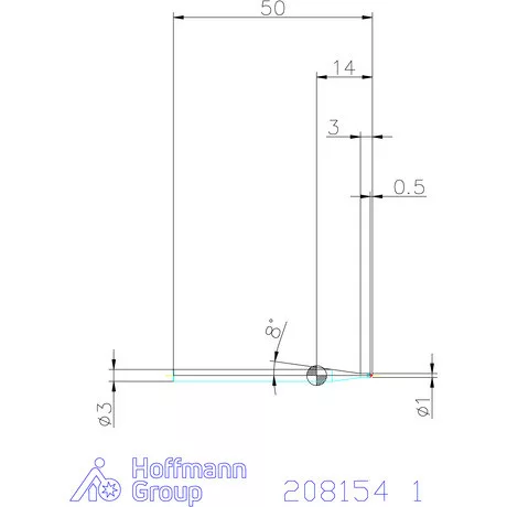Garant VHM spirális sorjázó 90° 1 mm