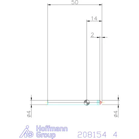 Garant VHM spirális sorjázó 90° 4 mm