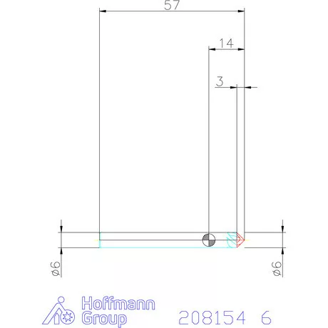 Garant VHM spirális sorjázó 90° 6 mm
