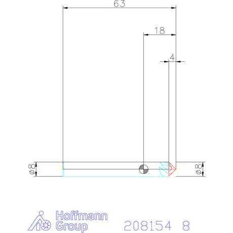 Garant VHM spirális sorjázó 90° 8 mm