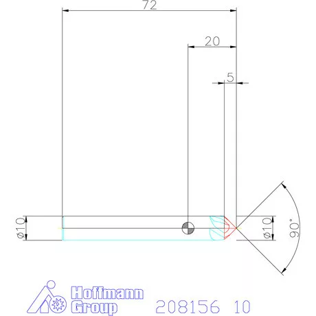 Garant VHM spirális sorjázó 90° 10 mm