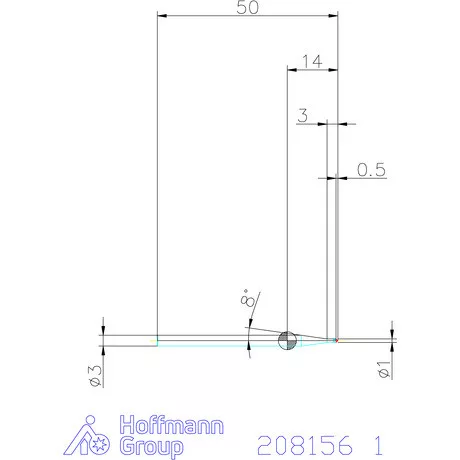 Garant VHM spirális sorjázó 90° 1 mm