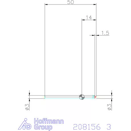 Garant VHM spirális sorjázó 90° 3 mm