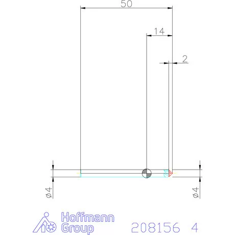 Garant VHM spirális sorjázó 90° 4 mm