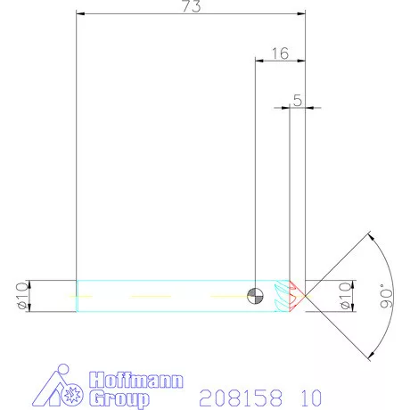 Garant Garant Diabolo VHM spirális sorjázó 90° 10 mm