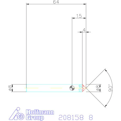 Garant Garant Diabolo VHM spirális sorjázó 90° 8 mm
