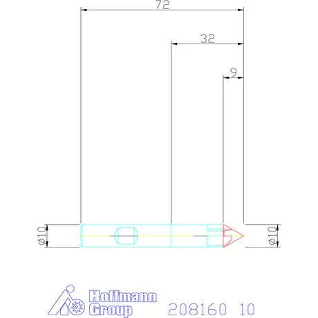 Garant VHM sorjázó 60° 10 mm