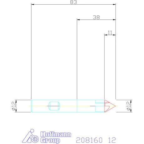 Garant VHM sorjázó 60° 12 mm