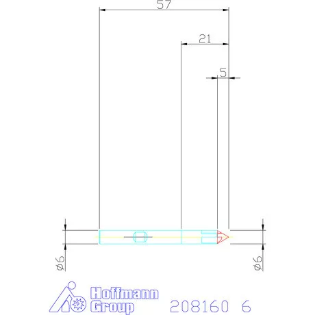 Garant VHM sorjázó 60° 6 mm