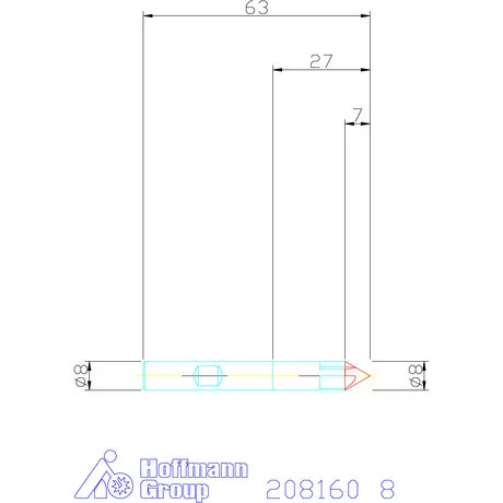 Garant VHM sorjázó 60° 8 mm