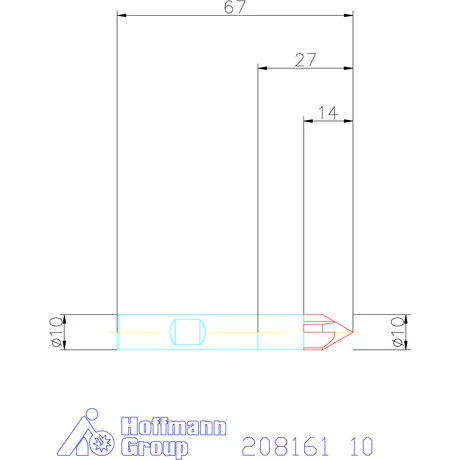 Holex VHM sorjázó 60° 10 mm